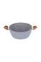 22cm Essential Casserole Non-Stick Aluminum Cookware with Granite Coating - 7