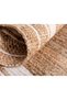Jute Pure Wool And Cotton Beige Round Carpet Ultra Soft Area Carpets For Bed Room Living Room And Dining Room Anti-Slip Floor Carpets Easy To Clean Made In Turkey 120X120Cm - 2