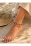 Natural Stone Steel Anklet Women's Bracelet Summer Stylish Foot Accessory
