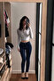 Women's Cotton Classic Navy Blue Skinny Jeans