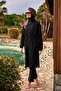Full Covered Hijab Swimsuit Set Black 4 Piece – M2401 - 5