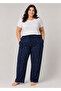 Ring Viscose King Size Elastic Waist Pajama Bottoms