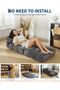 Comfortable Single Folding Sofa Bed for Living Room - Convertible Armchair with Mattress and Cushion, Back Support, Space Saving Design, Ideal Floor Stand, Dark Grey - 7