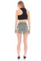 Viscose Fabric Ripped Detailed Lycra Women's Shorts - 6