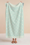 Polka Dot Mint Green Beach Towel - Minimalist Striped Modern Quick-Dry Microfiber Towel Coverlet - 4