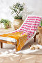 City Themed Beach Towel-Mediterranean Architecture Pink Orange Pool Sea Bath Quick Drying Seaside Cover-Up - 2
