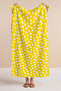 Daisy Yellow Floral Beach Towel - Bohemian Summer Themed White Motif Quick-Drying Microfiber Towel - 7