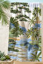 Tropical Palm Beach Towel - Bohemian Mediterranean Blue Green Pool Sea Bath Quick Drying Towel Coverlet - 4