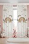 Boho Dreams Rainbow Patterned Children's Baby Room Background Curtain (Single Wing Pricing)