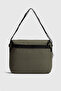 Sr-011 Unisex Canvas Messenger Bag with Strap Shoulder Bag School Bag Gusseted Crossbody Bag Khaki - 4