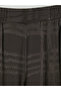 Brown Loose Fit Plaid Women's Trousers - 6