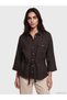 Two Mt Shop Quality Women's Linen Blend Shirt with Tie Waist