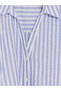 Nevavm Striped Linen Blend Women's Shirt with a Difference - 6