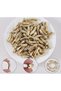 10 Pieces (9*32mm) 3cm Gold Curved Tube Beads with Hole Pipe Spacer Jewelry Making Supplies