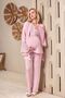 New Season Pink Summer Special Design Flounce Sleeves Maternity Pajama Set with Breastfeeding Feature