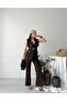 Gold Buttoned Vest, Trousers and Blazer Suit with Belt Accessories - 2
