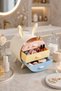 Rabbit Ear Makeup and Jewelry Organizer 3 Drawer Desktop Cosmetic Organizer Pastel Color Makeup Organizer - 4