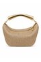 Women's elegant gold braided hand and shoulder bag - 4