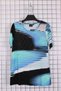 Women's Plus Size Lycra Crew Neck Patterned Glitter Printed Short Sleeve Mom T-Shirt Combed Cotton Blouse - 2