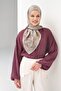 Monare Scarf Ethnic Motif Silver 90X90