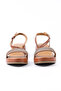 Genuine Leather Tan Wedge Heel Women's Sandals - Z262291 - 3