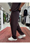 Brown Basic Modal Fabric Pipe Leg Sweatpants Rsp - 4