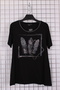 Women's Plus Size Lycra Crew Neck Feather Sim Printed Stoned Short Sleeve Mom T-Shirt Combed Cotton Blouse - 2