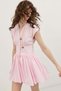 Pink Mini Poplin Women's Dress - 5