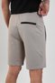 Gray Men's Regular Fit Zipper Pocket Cotton Shorts - 7