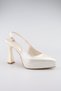 Women's Platform Heeled Bridal Shoes Stylish Bridal Wedding Shoes 12 cm Heel Length New Season - 4