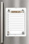 Shopping List - A5 - Magnetic - Pvc - Refrigerator Note Holder & Desktop - Summer Erase - Planner