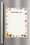 Shopping List - A5 - Magnetic - Pvc - Refrigerator Note Holder & Desktop - Summer Erase - Planner
