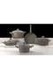 Primera Luxury Granitec 9 Piece Non-Stick Cookware Set With Glass Lids, Induction Bottom, Casseroles & Fry Pan, Light Grey - 4