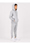 Boy's Cotton Hooded Collar Tracksuit Set 26101 - Gray Melange - 2