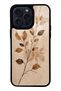 iPhone 14 Pro Max Autumn Minimal Leaf Design Glossy Phone Case