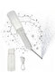 Electric Portable Bidet 320ml Rechargeable Travel Shattaf with 3 Spray Modes, 180° Adjustable Wand & IPX7 Waterproof - BEB-03WH - White