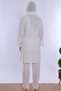 Effortt - Cream Colored Maternity Nursing Pajama Set with Comfortable Cut and Robe for Covered Women. - 4