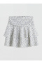 Patterned Ruffled Mini Skort - 5