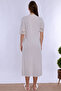 Short Sleeve Cotton Maternity Nightgown with Nursing Features Effortt - Ecru - 5