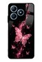 Realme C63 Pink Galaxy Butterfly Design Glossy Phone Case