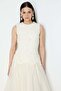 Maxi Tulle Dress with Embroidery Detail - 3
