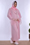 Adjustable Waist Elastic and Breastfeeding Feature Pregnancy and Maternity Set with Hijab, 5 Pieces Effortt - Pink - 7