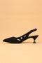 Women's Short Heeled Satin Evening Dress Shoes High Heels - 7