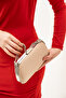 Nude Satin Chain Strap Hand Shoulder Evening Dress Wedding Evening Bag - 5