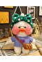 White Lalafanfan Plush Toy Duck Plush with Accessories 30cm - 4