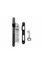 Square Mirrored Room Door Handle Full Set Matte Black Aluminum Handle 40 mm - 3
