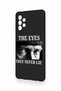 Samsung-A72 Compatible Ataturk Eyes Patterned Silicone Case - 3