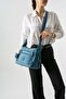Crossbody Ultra Light Multi-Pocket Shoulder Bag Blue (Model: 571-6L) - 2