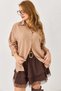 Women's Black Off-Shoulder Casual Shirt Mink - 2