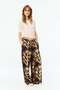 Floral-print twill trousers - 3
